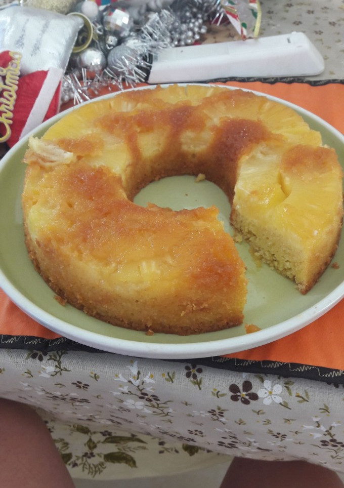 Una foto de Tarta invertida de anana