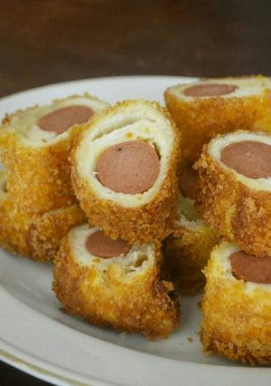 Foto resep Sandwich Sosis Gulung