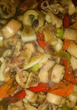 Foto resep Cumi asin saos tiram