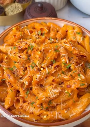 A picture of Creamy Peri Peri Veg Masala Pasta.