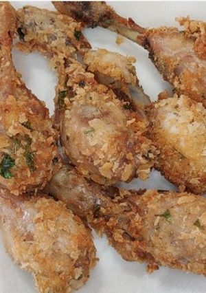 Foto di Pollo croccante fritto, con panatura al panko