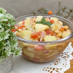 Sweet Potato Mix Chana Chaat 😋😋 A picture of Sweet Potato Mix Chana Chaat 😋😋.