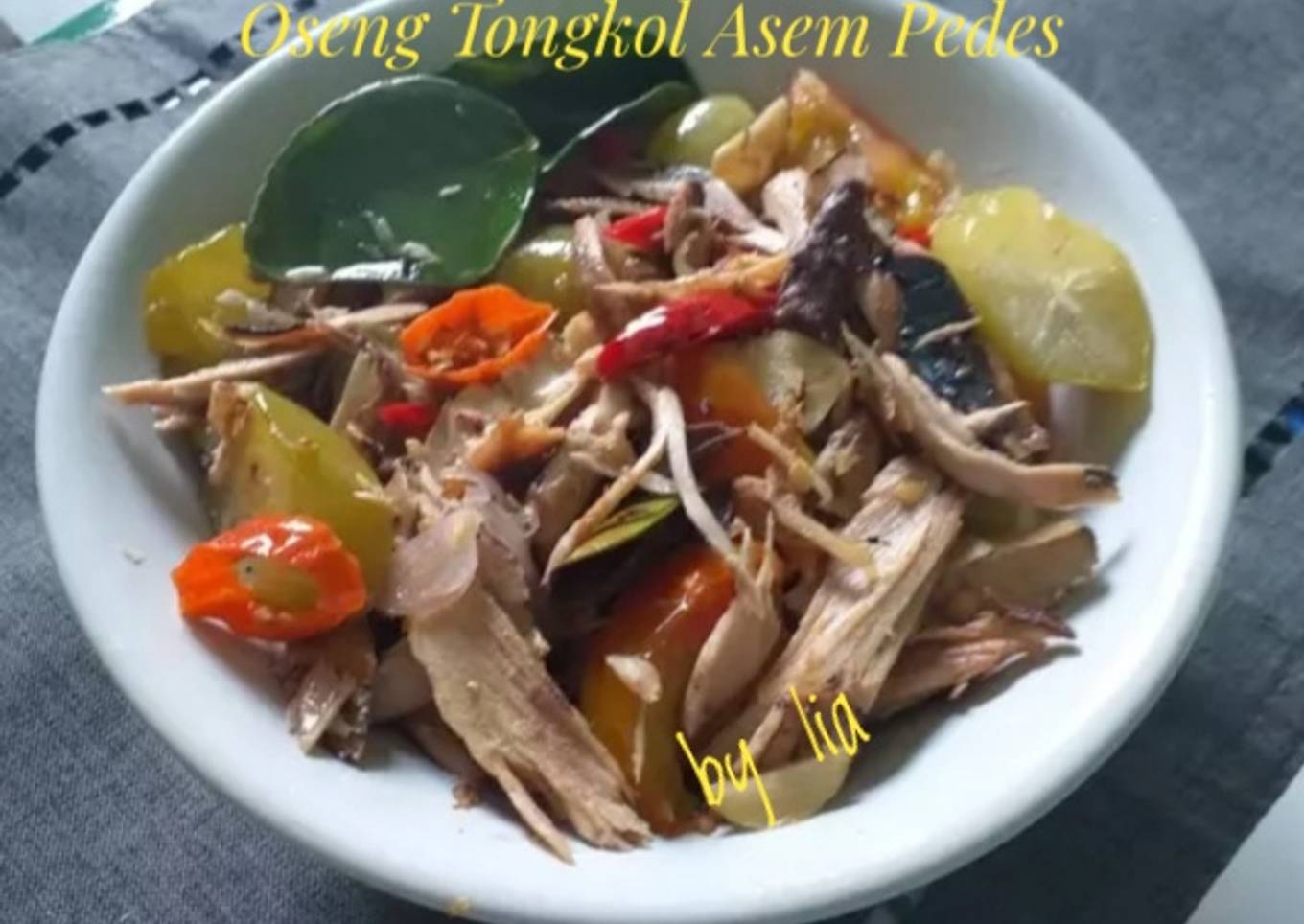 Oseng Tongkol Asem Pedes