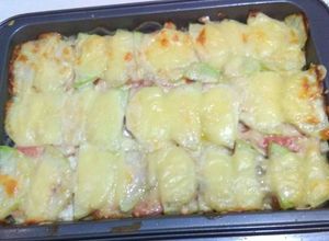 Una foto de Gratinado de papa y chayote