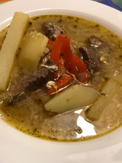 Una foto de Ajiaco chileno