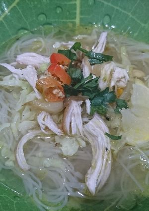 Foto resep Soto ayam praktis tanpa bumbu halus