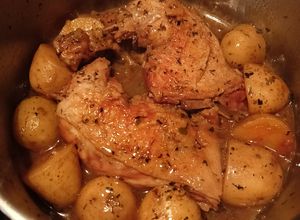 Una foto de Pollo Asado en olla Express