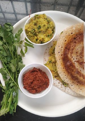 A picture of Mysore Masala Dosa.