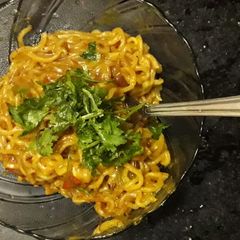 Cheesy Hillock Style Maggi A picture of Cheesy Hillock Style Maggi.