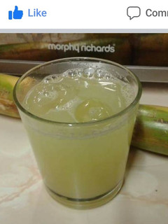 A picture of Homemade sugarcane juice.