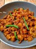 Tumis Usus Ayam Tempe Kacang Panjang