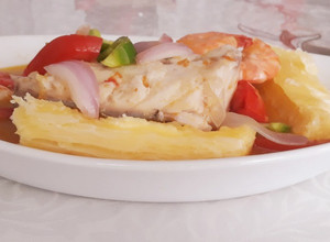 Una foto de Sudado de pescado róbalo