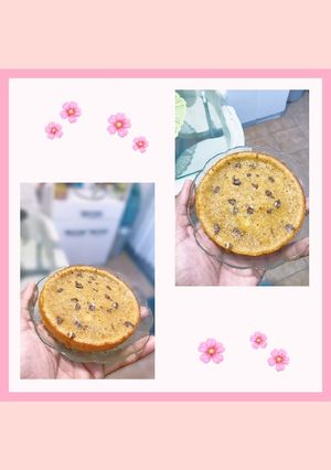 Una foto de Mini tarta de dulce de leche y chispas de chocolate 💌