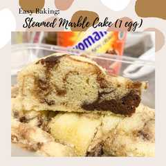 รูปของ Easy Baking: Steamed Marble Cake (1 egg)