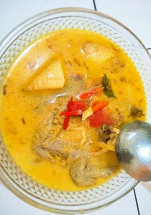 Foto resep Opor sayap ayam pedas