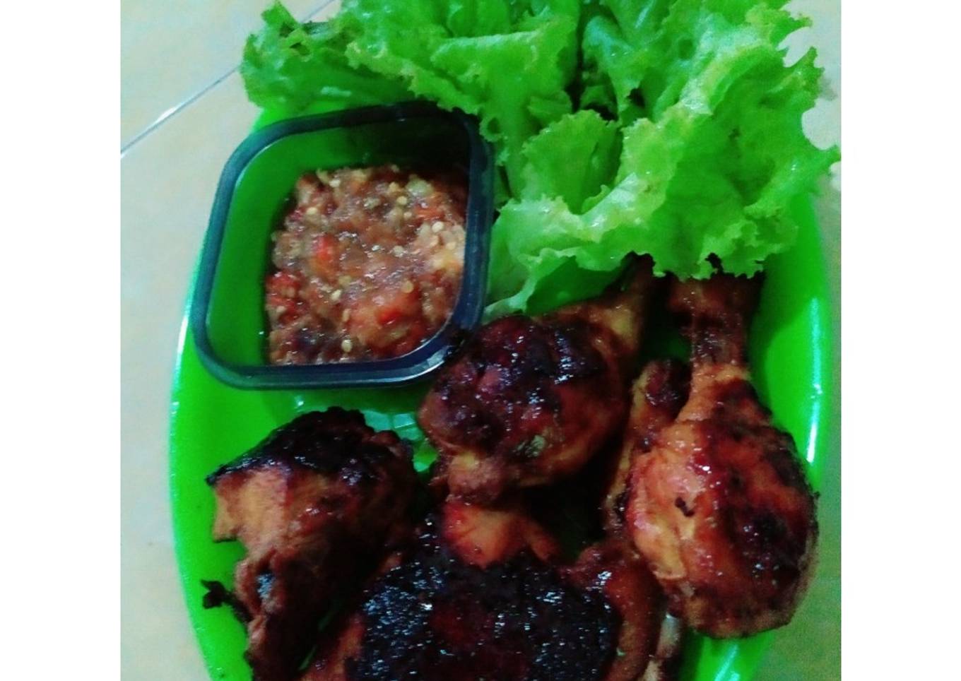 Ayam panggang mentega (teflon)