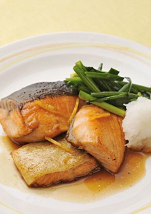 A picture of Salmon Teriyaki.