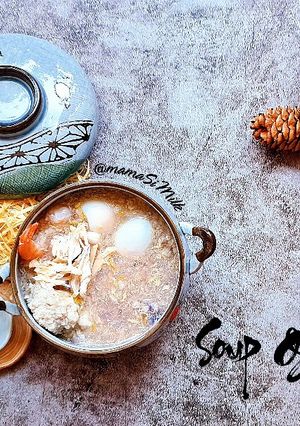 Hình của món Soup Gà xé thất bảo - 7m+.