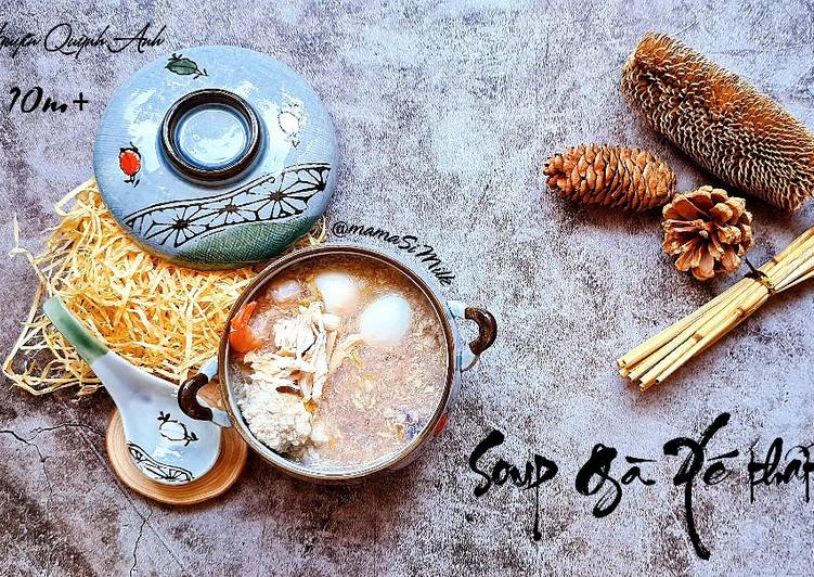 Soup Gà xé thất bảo - 7m+