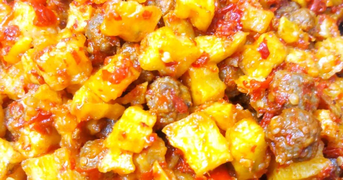 27 resep sambal goreng bola daging cincang enak dan