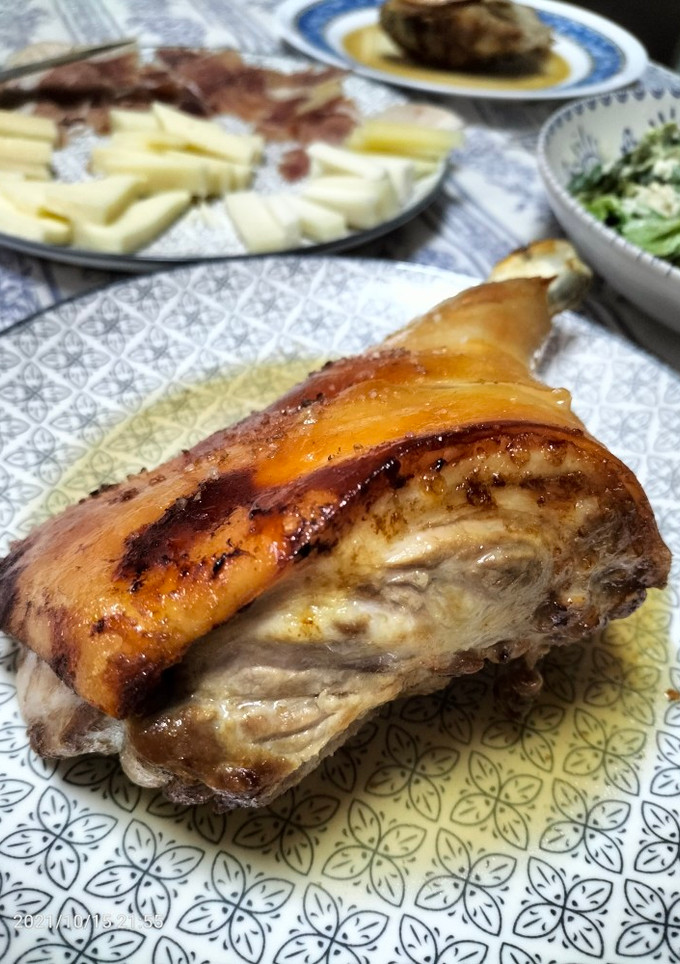 Una foto de Cochinillo en freidora de aire