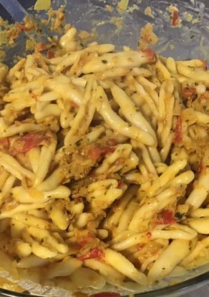 Une photo de Maccheronis au thon,tomates et crème aux épices
