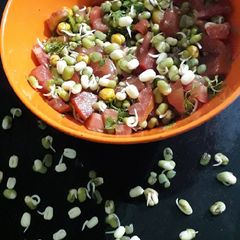 A picture of 🌿Protein rich Sprouts Salad🍅.