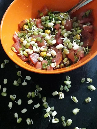 Easy Steps to Prepare Recipes 🌿Protein rich Sprouts Salad🍅 the So Delicious Appealing.