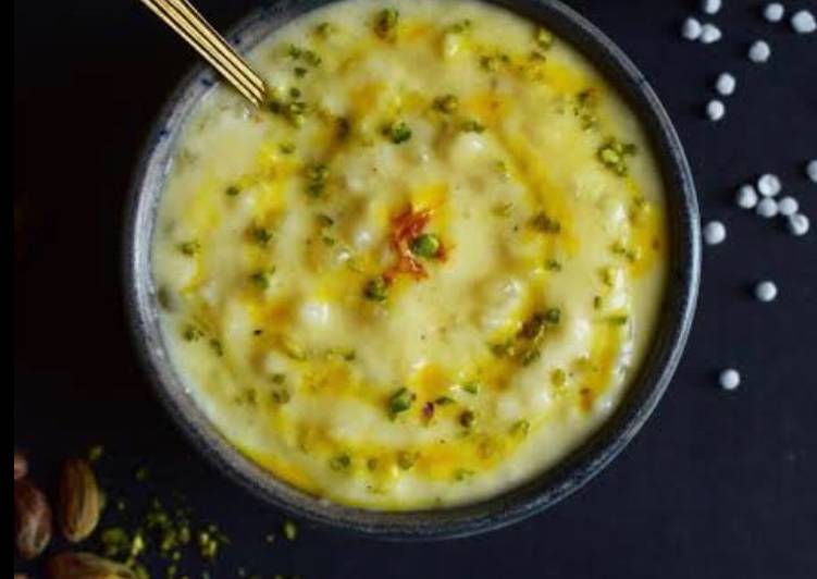 How to Make Speedy Sabudana and gheeya ki kheer