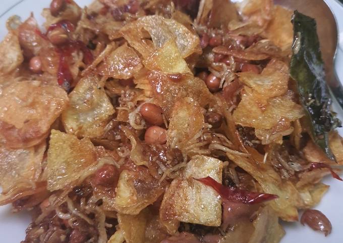 Resep mudah memasak Kering kentang teri kacang untuk Idul Adha  spesial