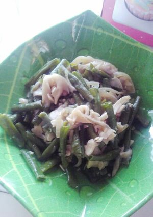 Foto resep Kacang panjang tumis jamur
