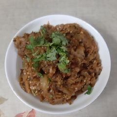 A picture of Roasted brinjal (baingan ka bhartha).