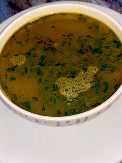 கொள்ளு கீரை சூப் (Kollu keerai soup recipe in tamil) செய்முறை முக்கிய புகைப்படம்