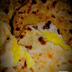 Aloo Paratha (Potato Flat Bread) A picture of Aloo Paratha (Potato Flat Bread).