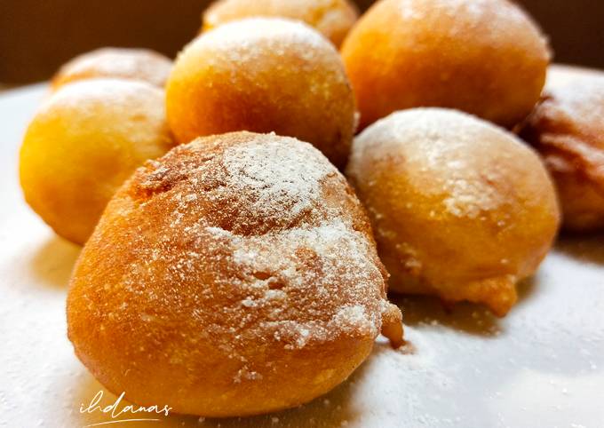 Olie Bollen (cemilan simpel pengganti donat) takaran gelas