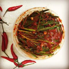 A picture of Buchu kimchi.