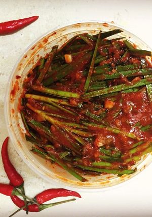 A picture of Buchu kimchi.