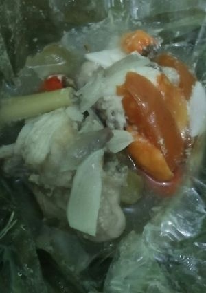 Foto resep Garang asam ayam daun pisang