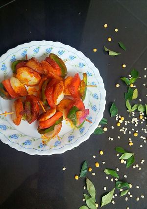 A picture of Idli tikka.