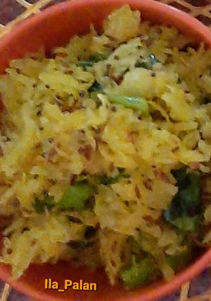 A picture of Raw Papayas Sambharo.