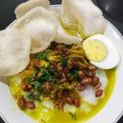 A picture of Bubur Ayam Vegetarian.