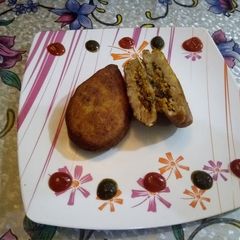 A picture of Stuffed Chana Dal Kabab.