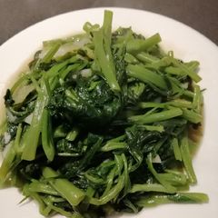 Stir fry Water Spinach A picture of Stir fry Water Spinach.