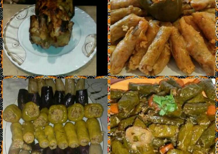 المحشي المصري بجميع انواعه (كرنب،باذنجان🍆 ورق عنب، فلفل،كوسة)😍