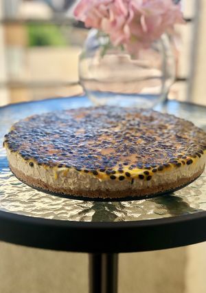 Una foto de Cheesecake Maracuyá