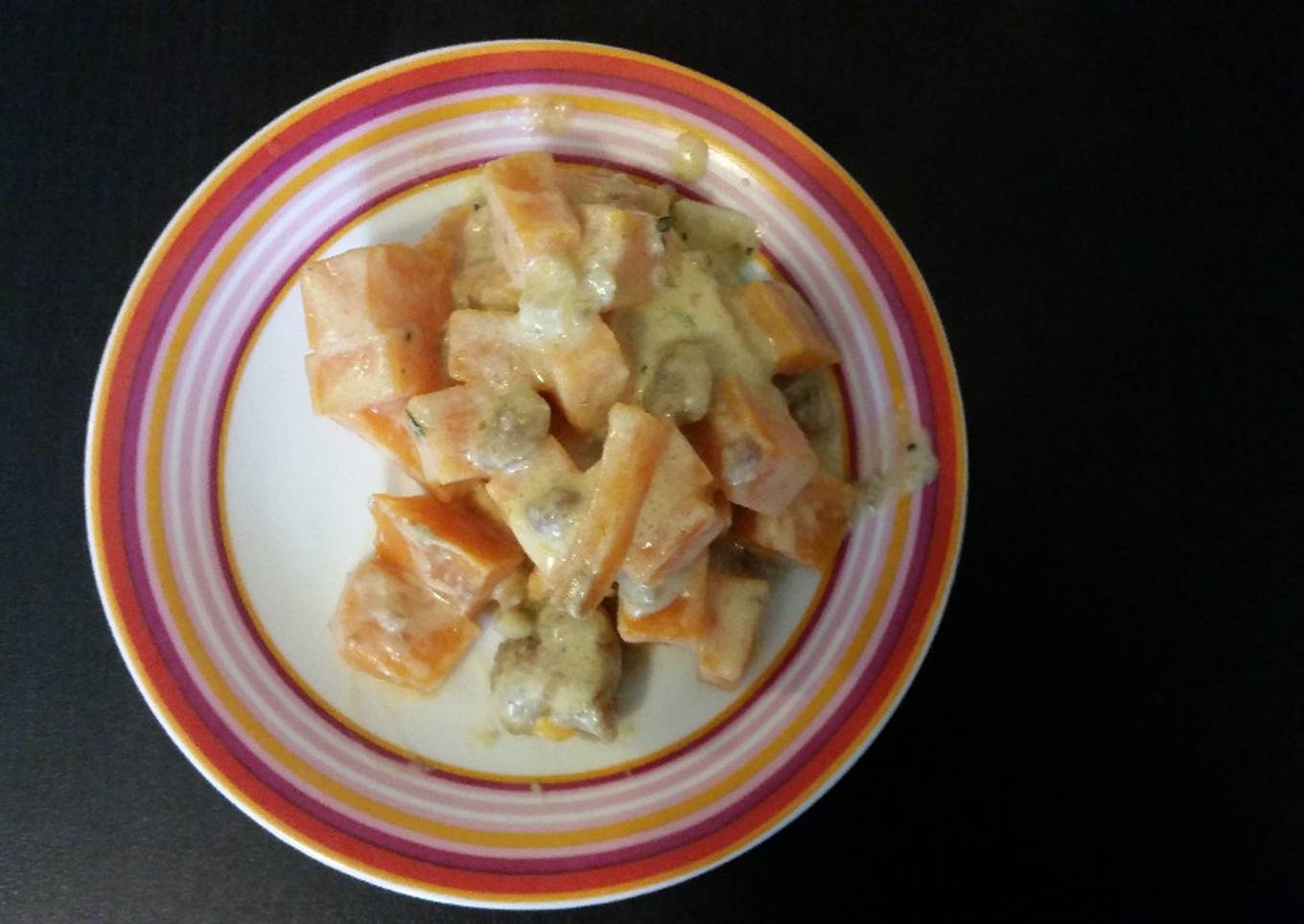 Poêlée de patates douces et marrons