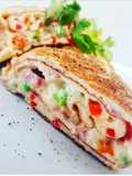 Omelette de queso y verduritas