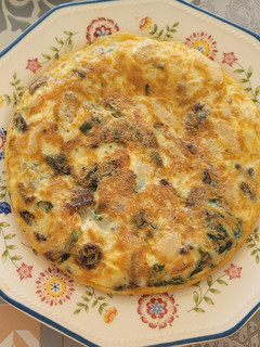 Una foto de Tortilla de Mongetes y espinacas a la catalana