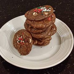 A picture of Fudge Brownie Cookies.