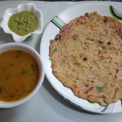 A picture of Ramdana (Rajgira) dosa.